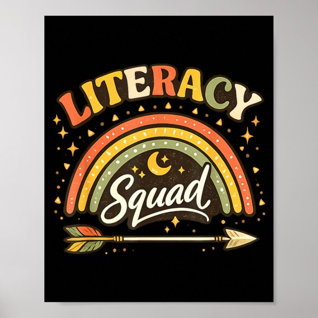Literacy Squad Reading Teacher Interventionist Poster (Front)