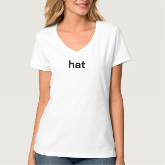 Literal Anti Hat Text T-Shirt