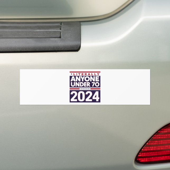 Literally Anyone Else 2024 President USA Election  Bumper Sticker (On Car)