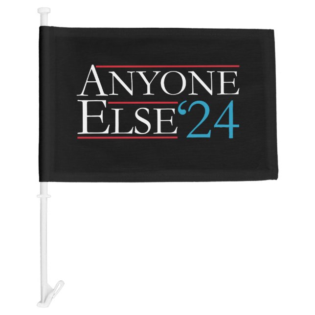 Literally Anyone Else 2024 President USA Election  Car Flag (Front)
