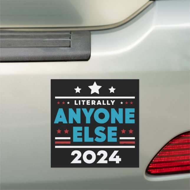 Literally Anyone Else 2024 President USA Election Car Magnet (In Situ)