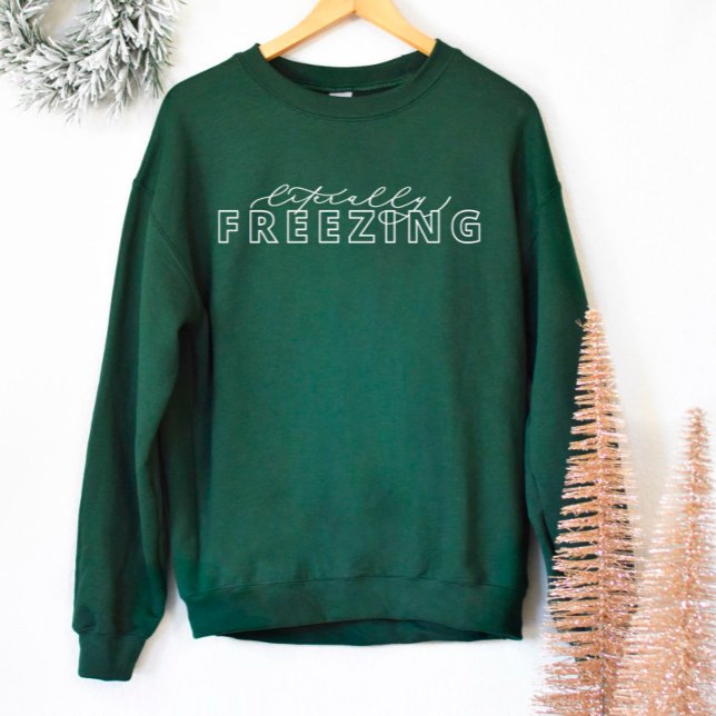 Literally Freezing Funny Winter Sweatshirt (Creator Uploaded)