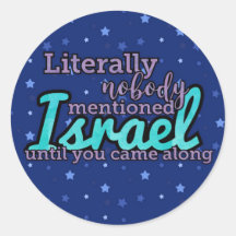 Literally Nobody Mentioned Israel