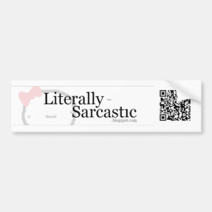 Literally-Sarcastic QR Bumper Sticker