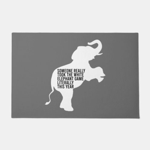 Literally Worst Funniest White Elephant Gift Doormat
