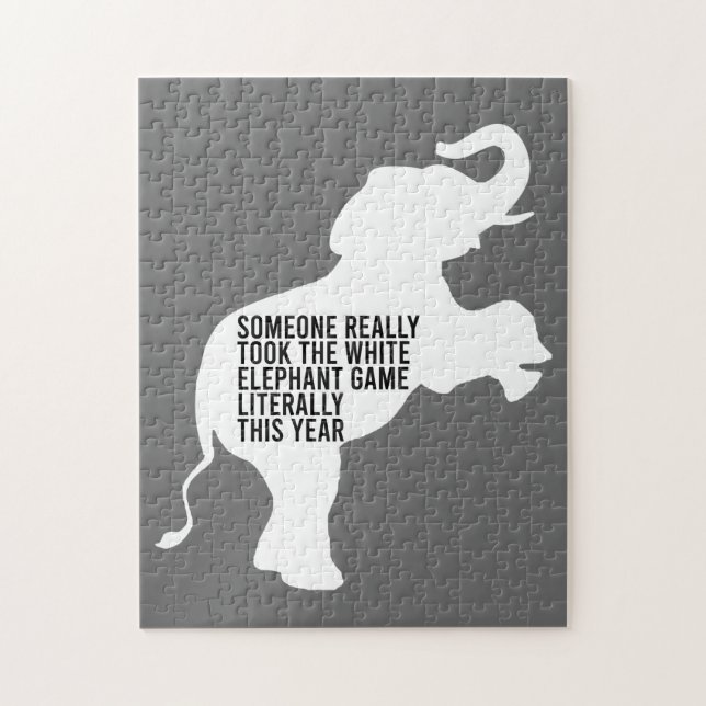 Literally Worst Funniest White Elephant Gift Jigsaw Puzzle (Vertical)