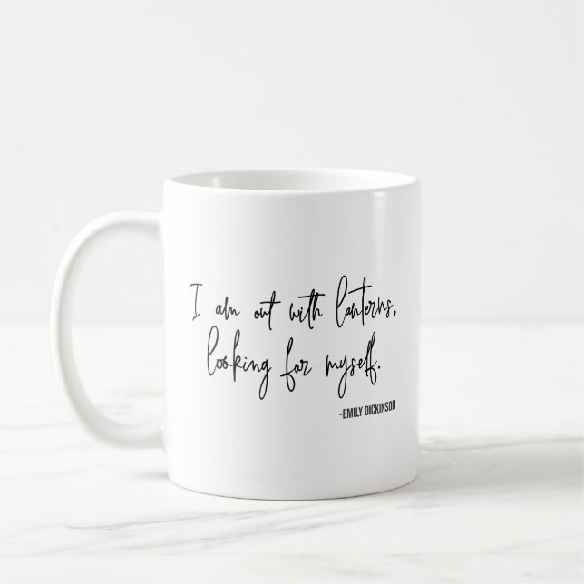 Literary Author Quote for Book Lovers Coffee Mug (Left)