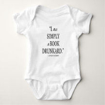 Literary Baby Book Drunkard Reader Gift Outfit