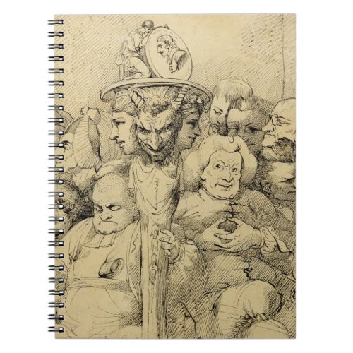 Literary Characters Assembled Around the Medallion Notebook