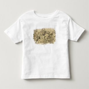 Literary Characters Assembled Around the Medallion Toddler T-shirt