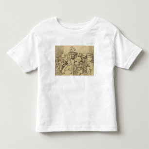 Literary Characters Assembled Around the Medallion Toddler T-shirt
