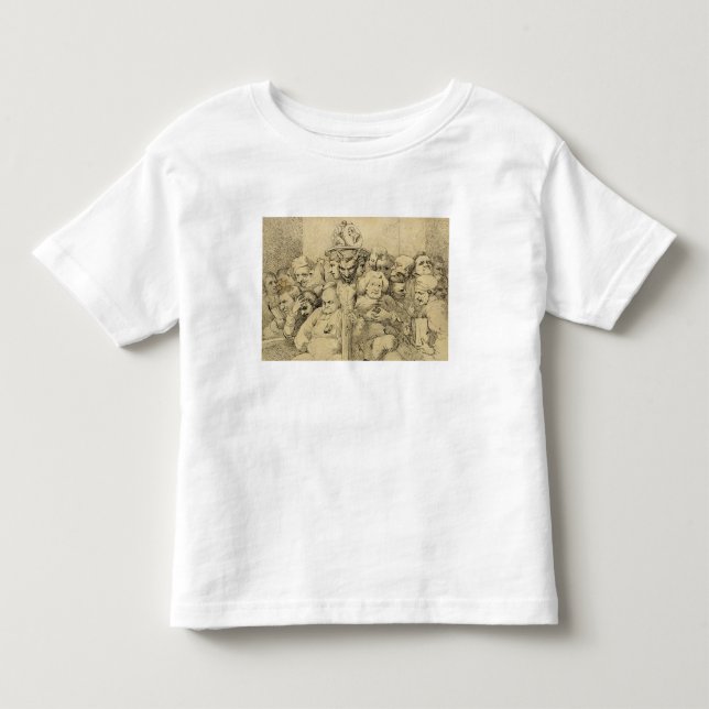 Literary Characters Assembled Around the Medallion Toddler T-shirt (Front)