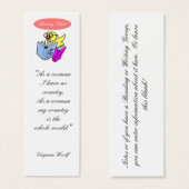 Literary Chick Bookmark to Customize (Front & Back)