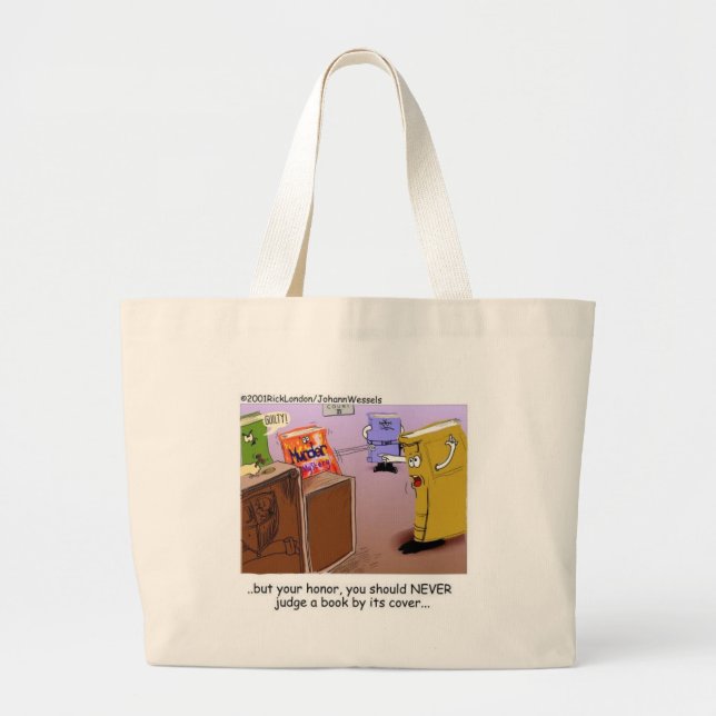 Literary Courtroom Drama Funny Gifts Tees Mugs Etc Large Tote Bag (Front)