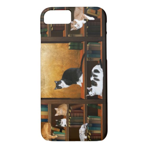 Literary kitty cats iPhone 87 case