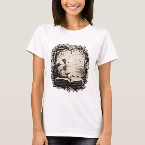 Literary Lines Timeless Tales on Thread T_Shirt