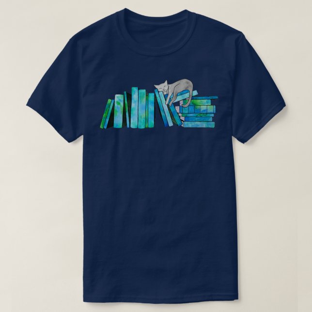 Literary Naps Blue T-Shirt (Design Front)