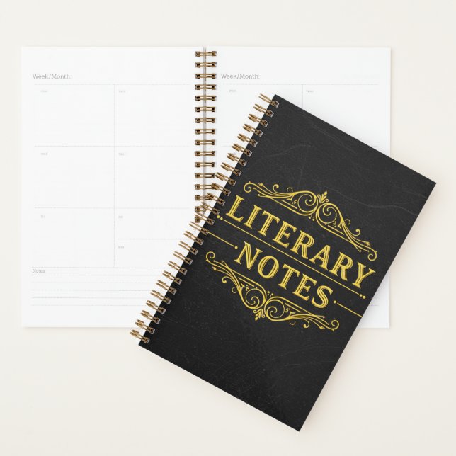 Literary Notes – Dark Academia  Planner (Display)