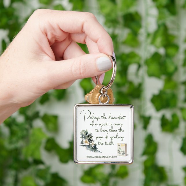 Literary quote keychain for book lovers (Hand)
