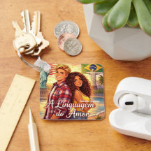 literary romantic keychain The Language of Love