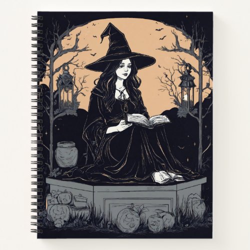 Literary Silhouettes Iconic Works in Blackwhite Notebook