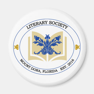 Literary Society Round Magnet