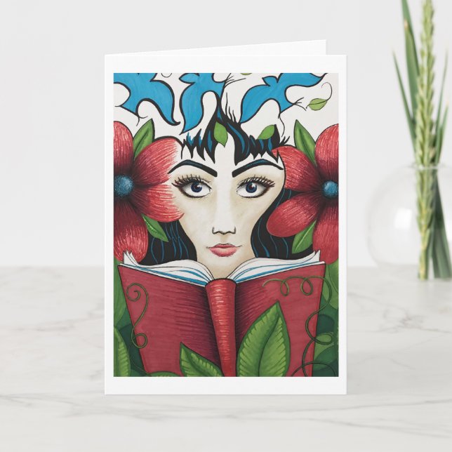 "Literary Spirit" greeting card (Front)