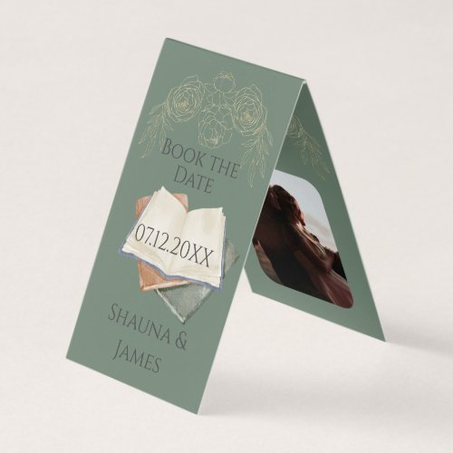 Literary Themed Bookmark Save the Date Cards