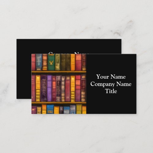 Literary Treasures _ Classic Old Books Business Card