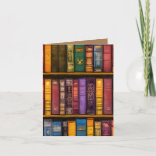 Literary Treasures - Classic Old Books Card