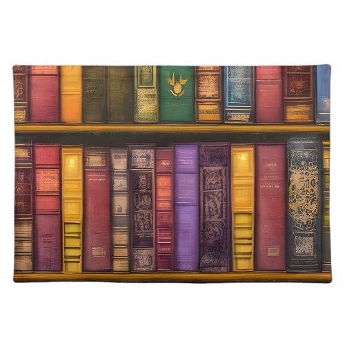 Literary Treasures _ Classic Old Books Cloth Placemat