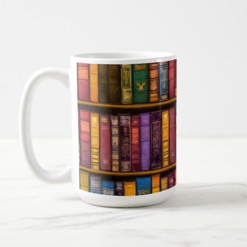 Literary Treasures _ Classic Old Books Coffee Mug