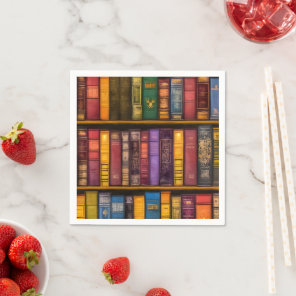 Literary Treasures - Classic Old Books Napkins