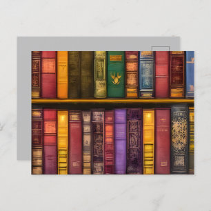 Literary Treasures - Classic Old Books Postcard