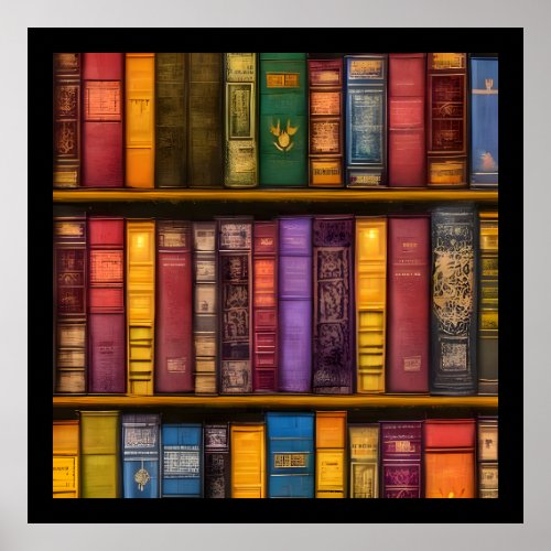 Literary Treasures _ Classic Old Books Poster