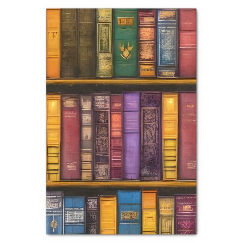 Literary Treasures _ Classic Old Books Tissue Paper