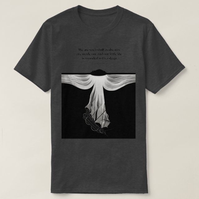 Literature In The Hands Of Shakespeare T-Shirt (Design Front)