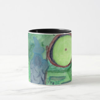 Literature inspired Green watercolor mug