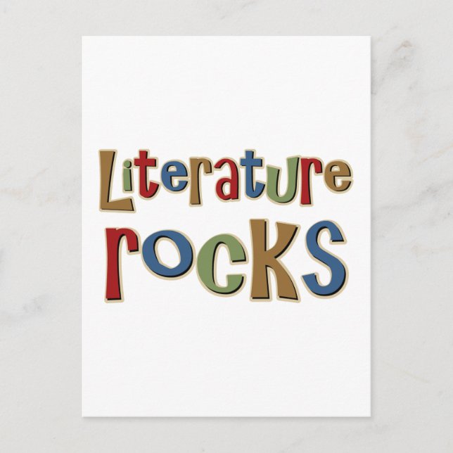 Literature Rocks Postcard (Front)