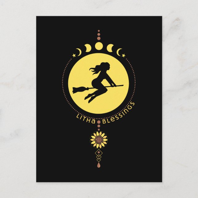 Litha Blessings Postcard (Front)