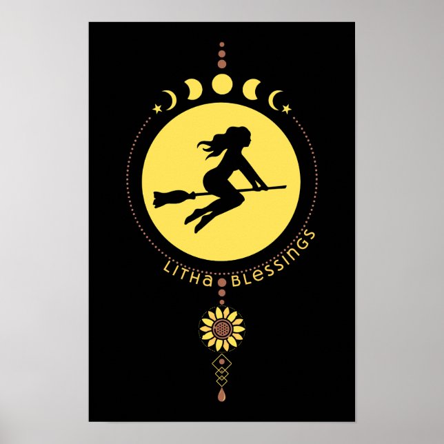 Litha Blessings Poster (Front)