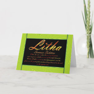 LITHA SUMMER SOLSTICE CARD