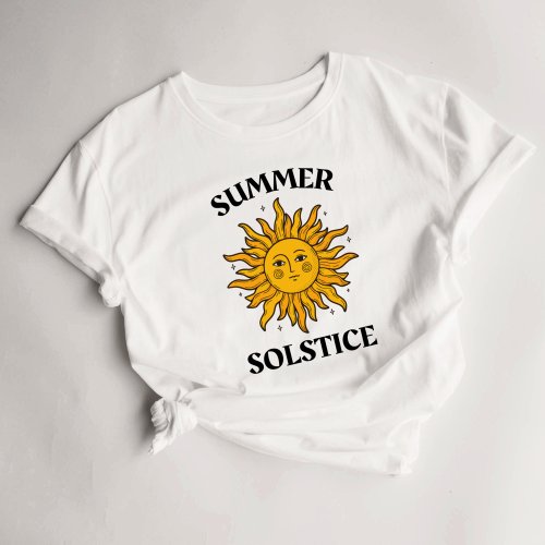 Litha Summer Solstice Sun Design Sabbats T_Shirt