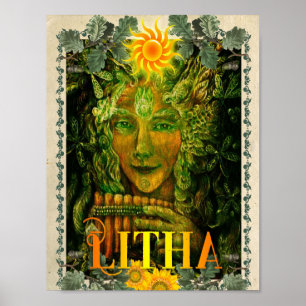 LITHA, SUMMER SOLSTICE WICCAN SABBAT POSTER