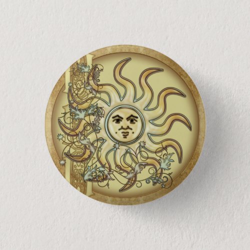 Litha Sun Celtic Style Design Buttons