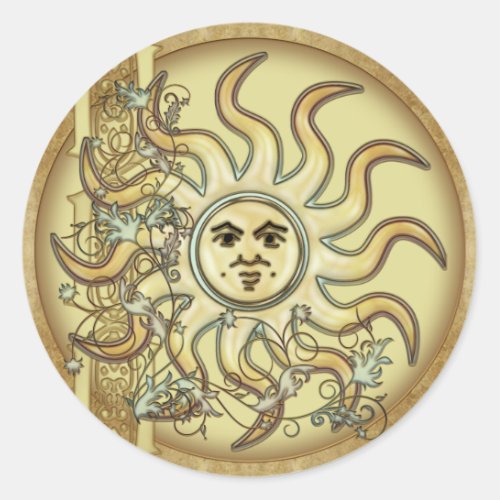 Litha Sun Celtic Style Design Stickers