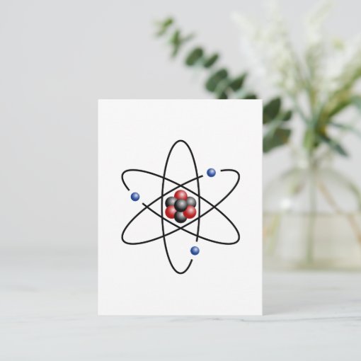 lithium-atom-chemical-element-li-atomic-number-3-postcard-zazzle
