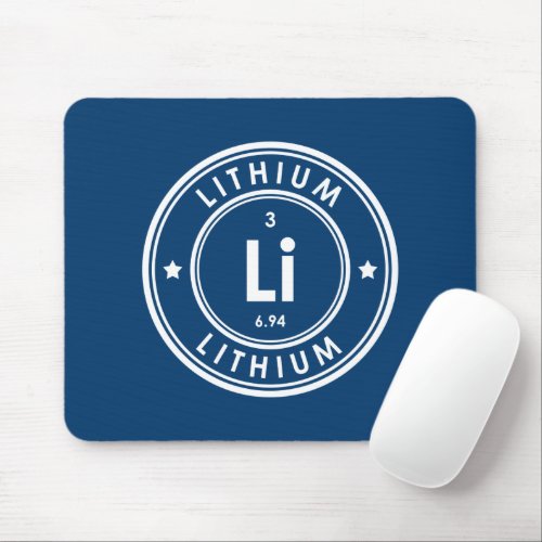 Lithium Element Blue Mouse Pad