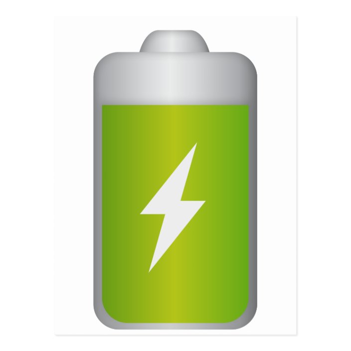 Lithium Ion Battery Icon Postcard Zazzle Com