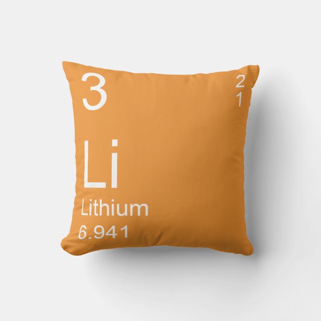 Lithium Throw Pillow (Front)
